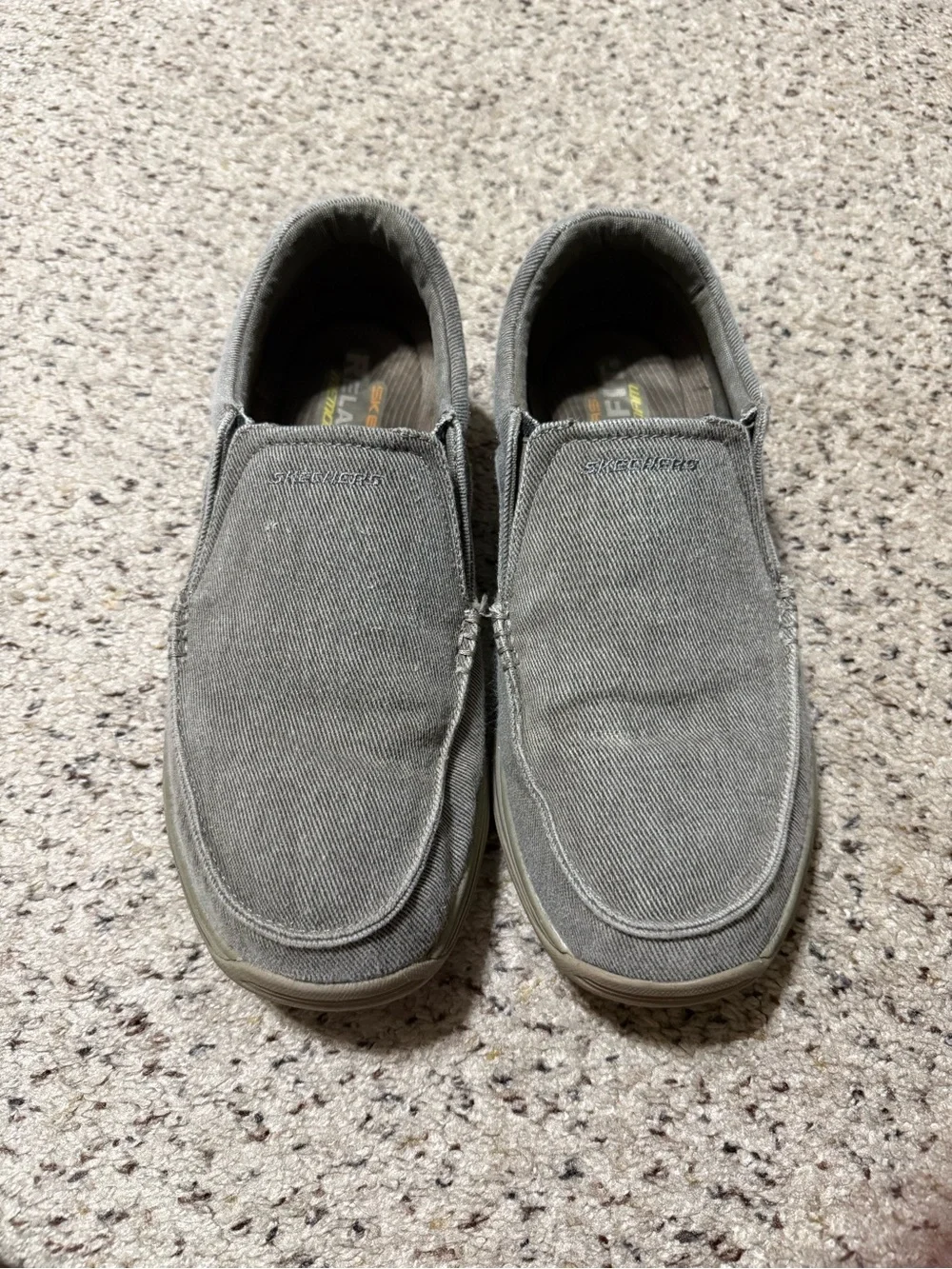 Skechers Men's Slip-On Canvas Loafers in Tan
